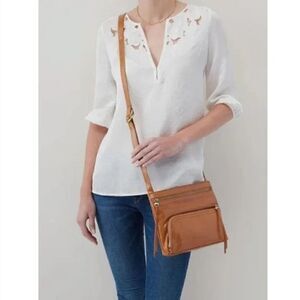 HOBO Brown Leather Crossbody Bag